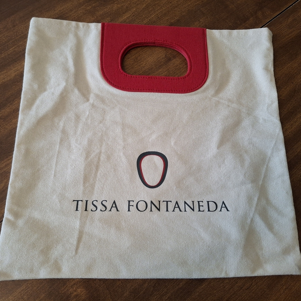 Tissa Fontaneda Canvas Shopping Bag 14 x 14